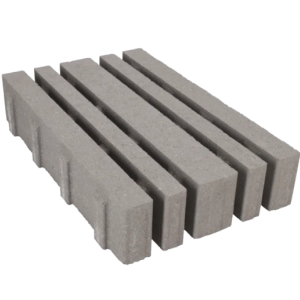 Liniaire grastegel grijs 40x60x12 cm