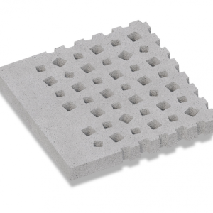 Oud Hollands Weave Rand 100x100x10 cm - Grijs