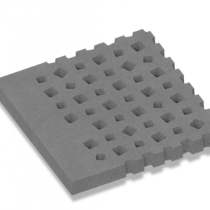 Oud Hollands Weave Rand 100x100x10 cm - Antraciet