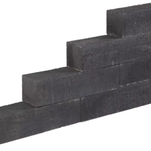 Muurblok strak antraciet  15x15x60 cm (R)