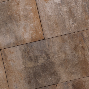 Alp.X1.104 -  15x15x5 cm - bruin- oranje gemêleerd