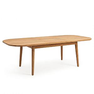 Madera - Uitschuifbare eettafel van teak hout hout 180/240-100 cm Teak