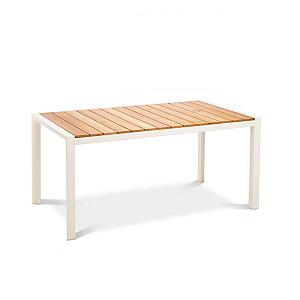 Paros - Eettafel 160x90 cm Teak - Zand