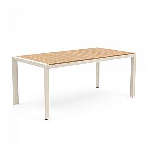 Paros - Eettafel 210x90 cm Teak - Zand