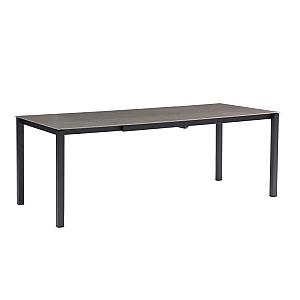 Palazzo - Uitschuifbare eettafel 160/210x90 cm Antraciet