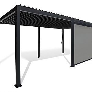 Zijscherm/screen voor Cadiz 265 cm Antraciet