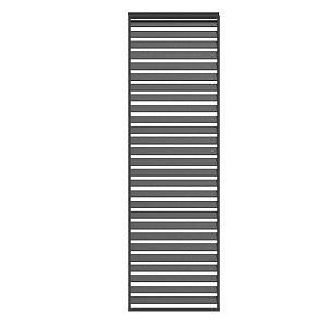 Louvre - Zijwand horizontaal 93 cm (Voor Cadiz wand 300 cm) Antraciet