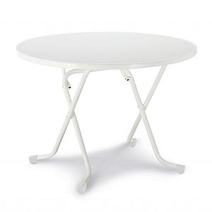 Dublin - Klaptafel rond Ø 100 cm Wit