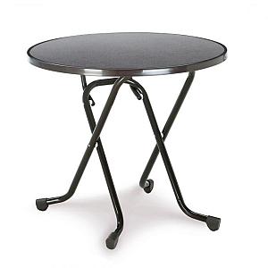 Dublin - Klaptafel rond Ø 80 cm Antraciet