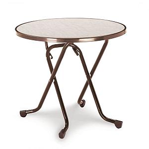 Dublin - Klaptafel rond Ø 80 cm Bruin