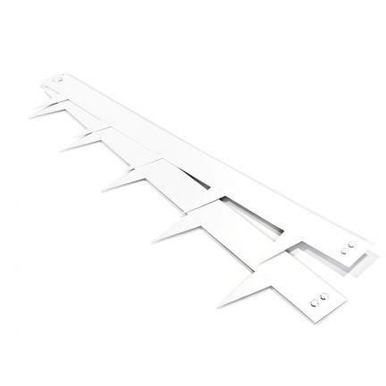 Multi edge METAL wit afboording 100x17,5cm