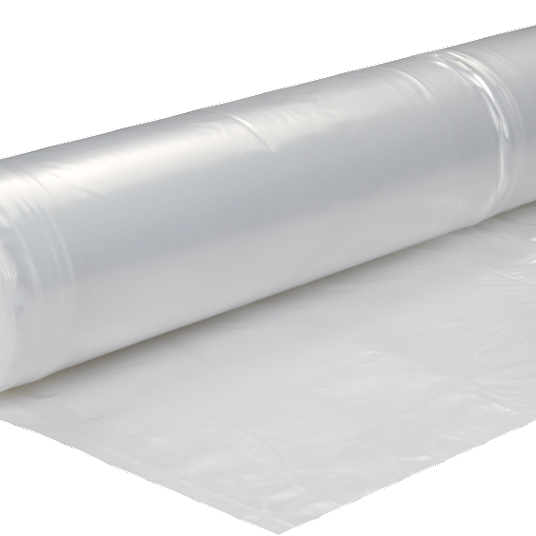 Landbouwfolie transparant 6 mtr. breed / rol 50 mtr