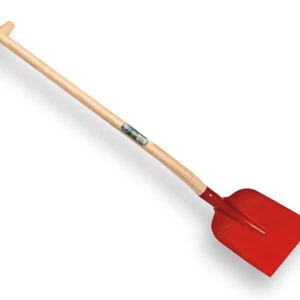 Betonschop rood gelakt, gehard met schopsteel 110 CM