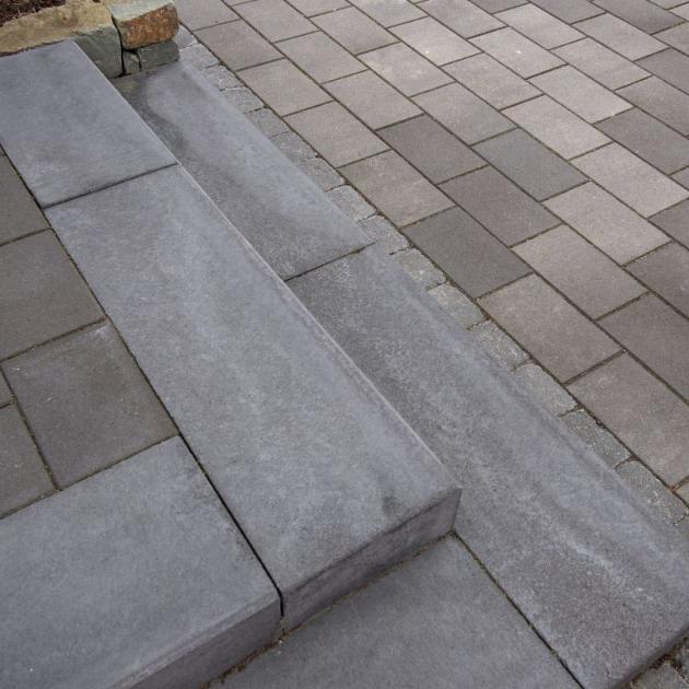 Traptrede antraciet 100x35x15 cm