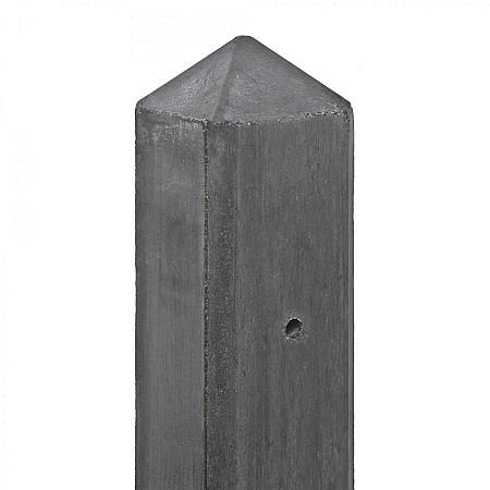 Betonpaal hoek - Ijssel 10x10x280 cm antraciet glad