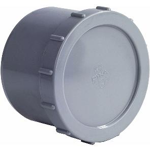 pvc eindstuk + schroefdeksel 110mm