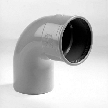 pvc manchet bocht mof/spie 110mm 90 klasse 34/41