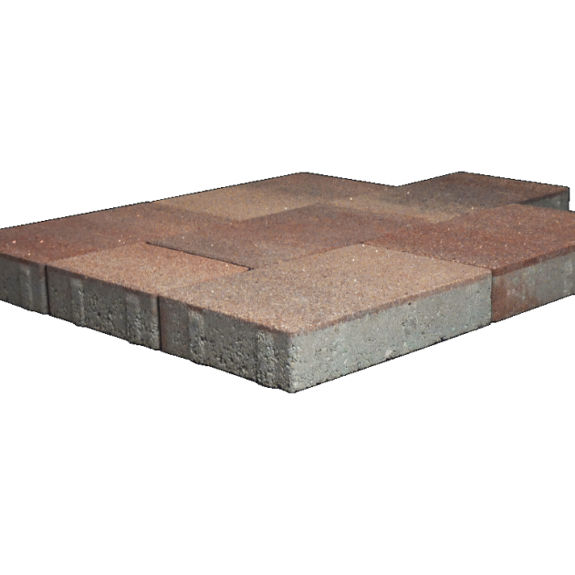 Alp.X3.501 -  20x30x6 cm - rood - bruin gemêleerd