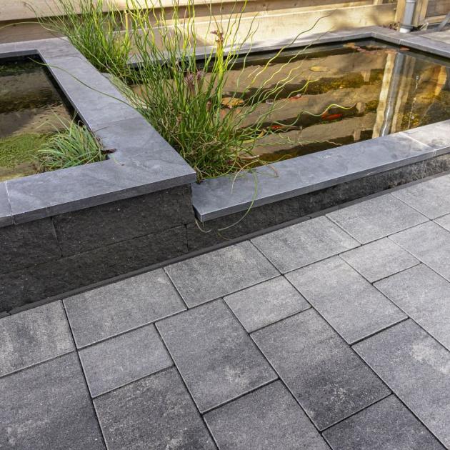 Alp.X3.502 -  20x30x6 cm -  grijs - zwart gemêleerd