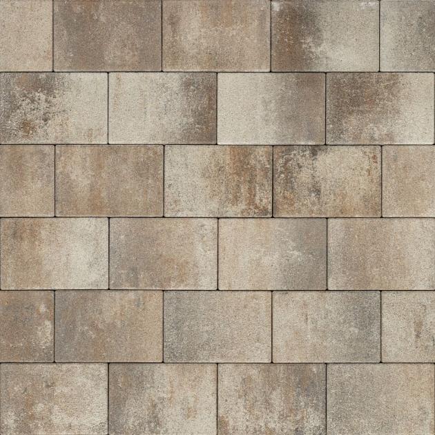 Alp.X3.503 -  20x30x6 cm -  bruin - oranje gemêleerd