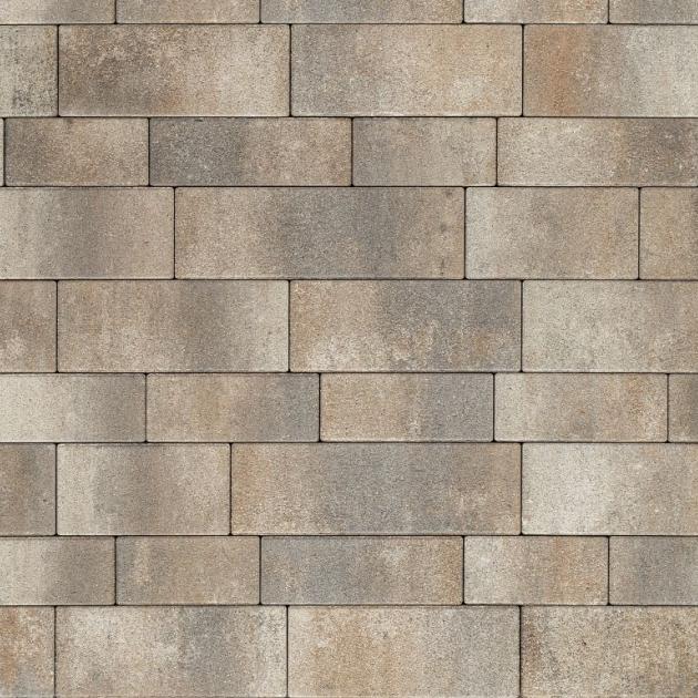 Alp.X3.503 -  banen -  bruin - oranje gemêleerd