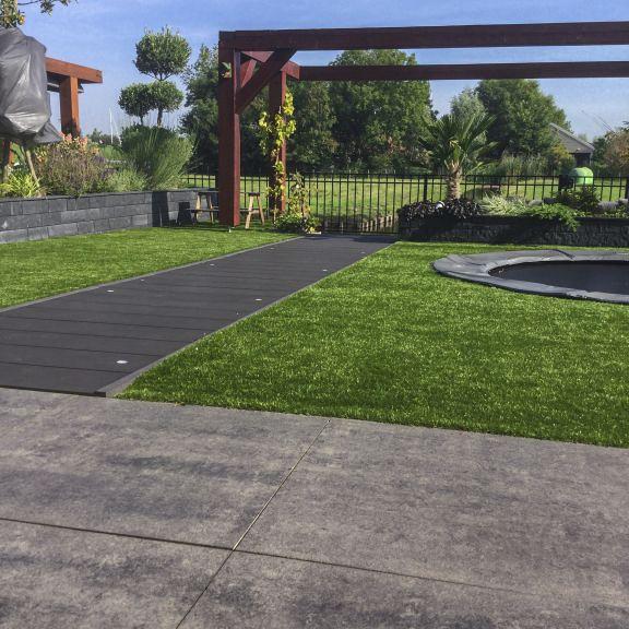 Alp.X2.402 - 60x60x4 cm. - grijs - zwart gemêleerd