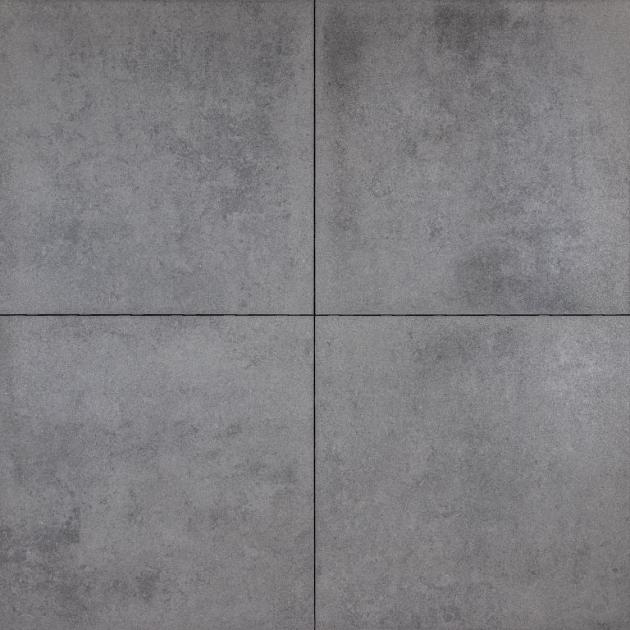 Alp.X2.406 - 60x60x4 cm. - grijs  gemêleerd