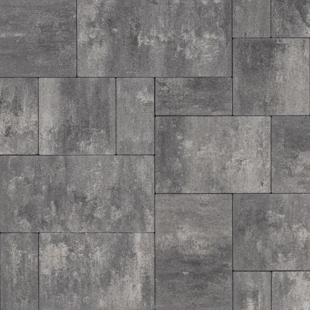 Alp.X2.411 - kl-wv 6 cm. - grijs - zwart gemêleerd