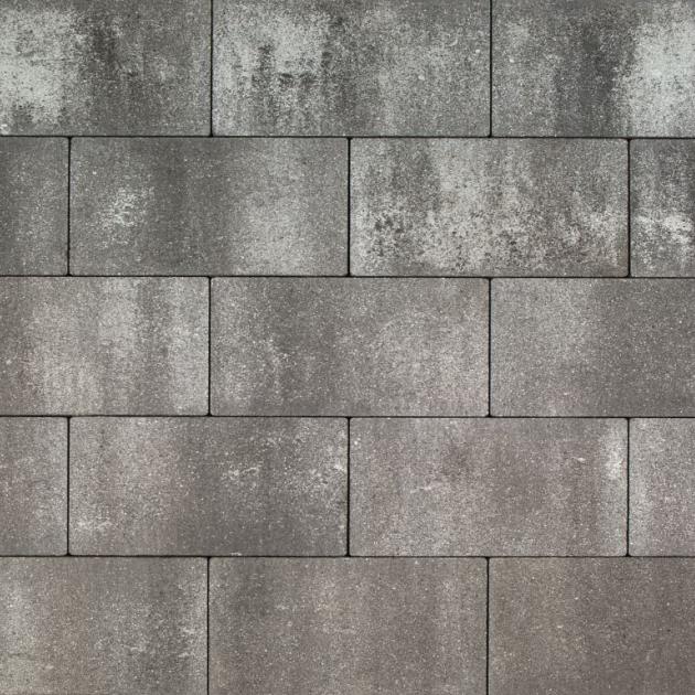 Alp.X2.411 - 30x15x8 cm. - grijs - zwart   gemêleerd