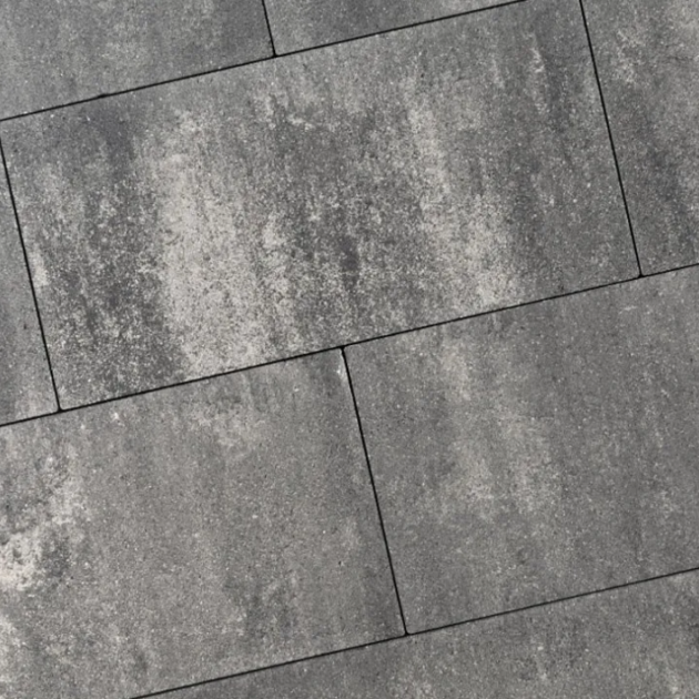 Alp.X2.411 - 20x30x8 cm. - grijs - zwart   gemêleerd