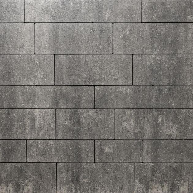 Alp.X2.411 - banenverb. 8 cm. - grijs - zwart gemêleerd