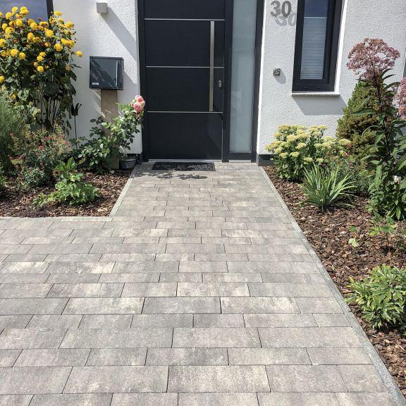 Alp.X2.411 - banenverb. 8 cm. - grijs - zwart gemêleerd