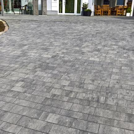 Alp.X2.411 - banenverb. 8 cm. - grijs - zwart gemêleerd