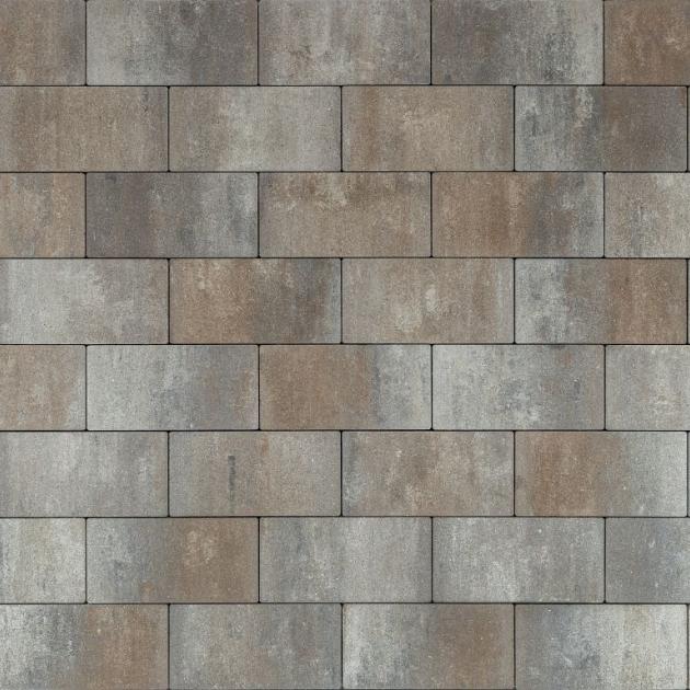 Alp.X2.412 - 15x30x6 cm - bruin- oranje gemêleerd