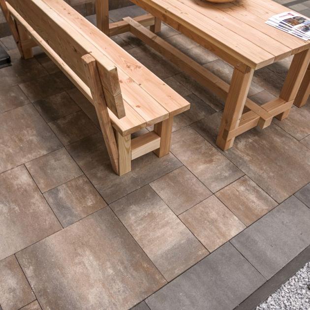 Alp.X2.412 - gr-wv- 6 cm.. - bruin- oranje gemêleerd