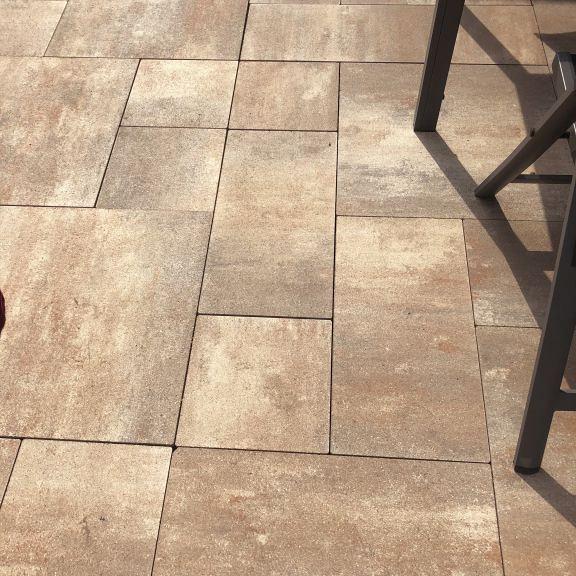 Alp.X2.412 - gr-wv- 6 cm.. - bruin- oranje gemêleerd