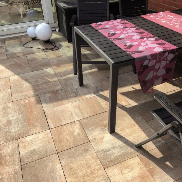 Alp.X2.412 - gr-wv- 6 cm.. - bruin- oranje gemêleerd