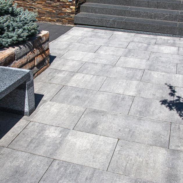 Alp.X2.413 - 30x60x8 cm. - licht grijs gemêleerd