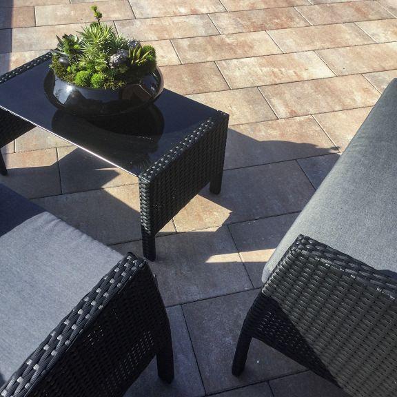 Alp.X2.420 - 30x60x4 cm - bruin- oranje gemêleerd