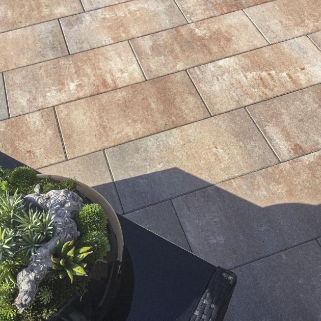 Alp.X2.420 - 30x60x4 cm - bruin- oranje gemêleerd