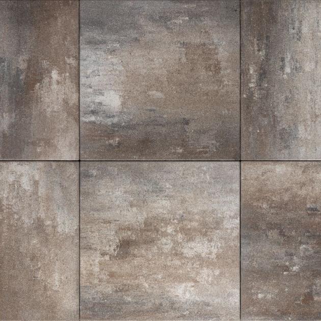 Alp.X2.420 - 60x60x4 cm - bruin- oranje gemêleerd