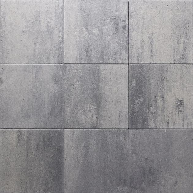 Alp.X2.419 - 40x40x5 cm - grijs - zwart gemêleerd