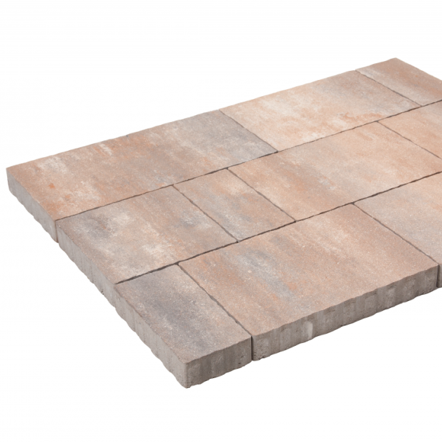 Alp.X2.427 - wave - wv- 6 cm. - bruin- oranje gemêleerd