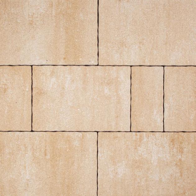 Alp.X2.429 - wave - wv- 6 cm. - licht geel gemêleerd