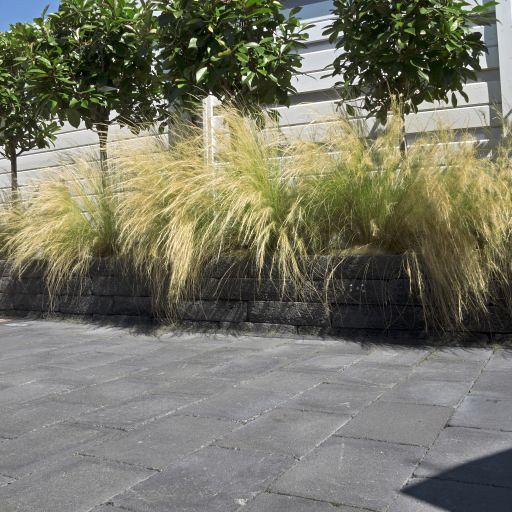 Alp.X2.201 - 20x30x6 cm - zwart gemêleerd getrommeld