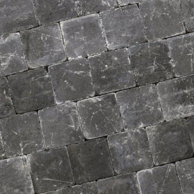 Alp.X2.201 - 21x6,8x6 cm - zwart gemêleerd getrommeld