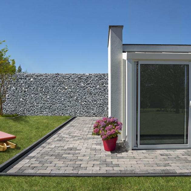 Alp.X2.203 - 20x30x6 cm - zwart-grijs gemêleerd getrommeld