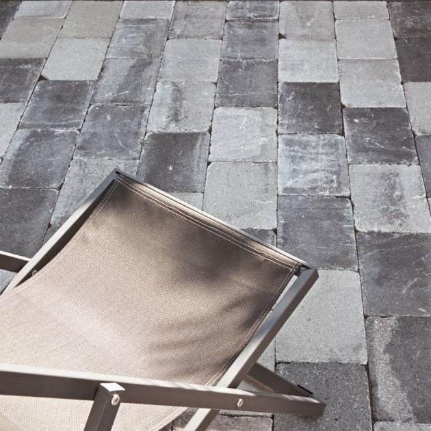 Alp.X2.203 - 20x30x6 cm - zwart-grijs gemêleerd getrommeld