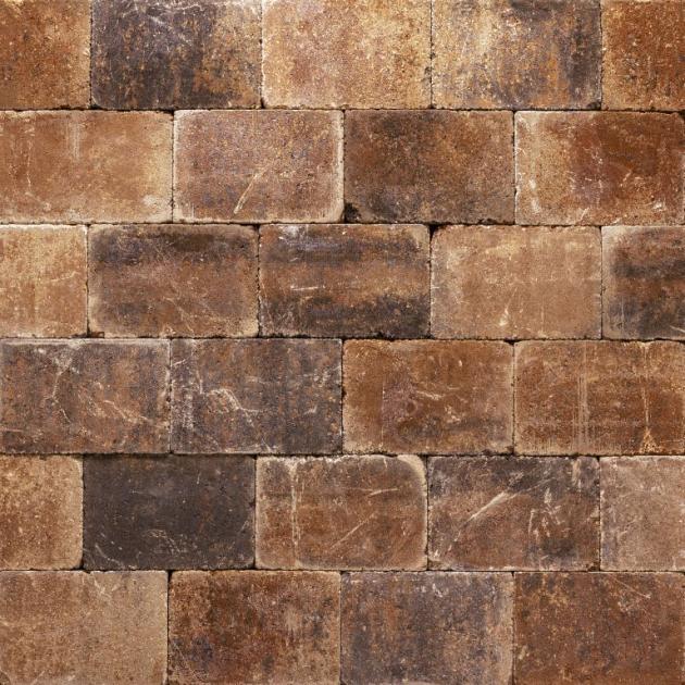 Alp.X2.205 - 20x30x6 cm - bruin- oranje gemêleerd