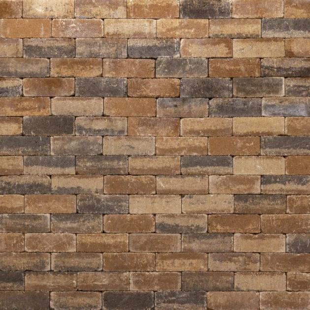 Alp.X2.205 - 20x5x7,3 cm - bruin- oranje gemêleerd